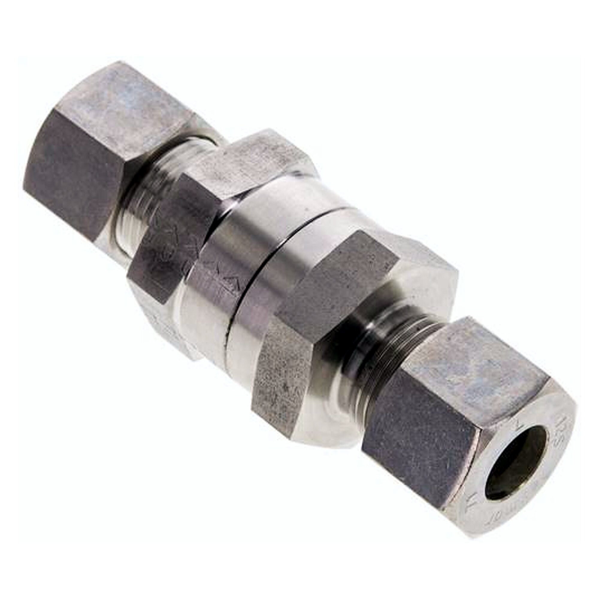 Hydraulik-Rückschlagventil 12 S (M20x1,5), Klemmring 1.4571 (NC)