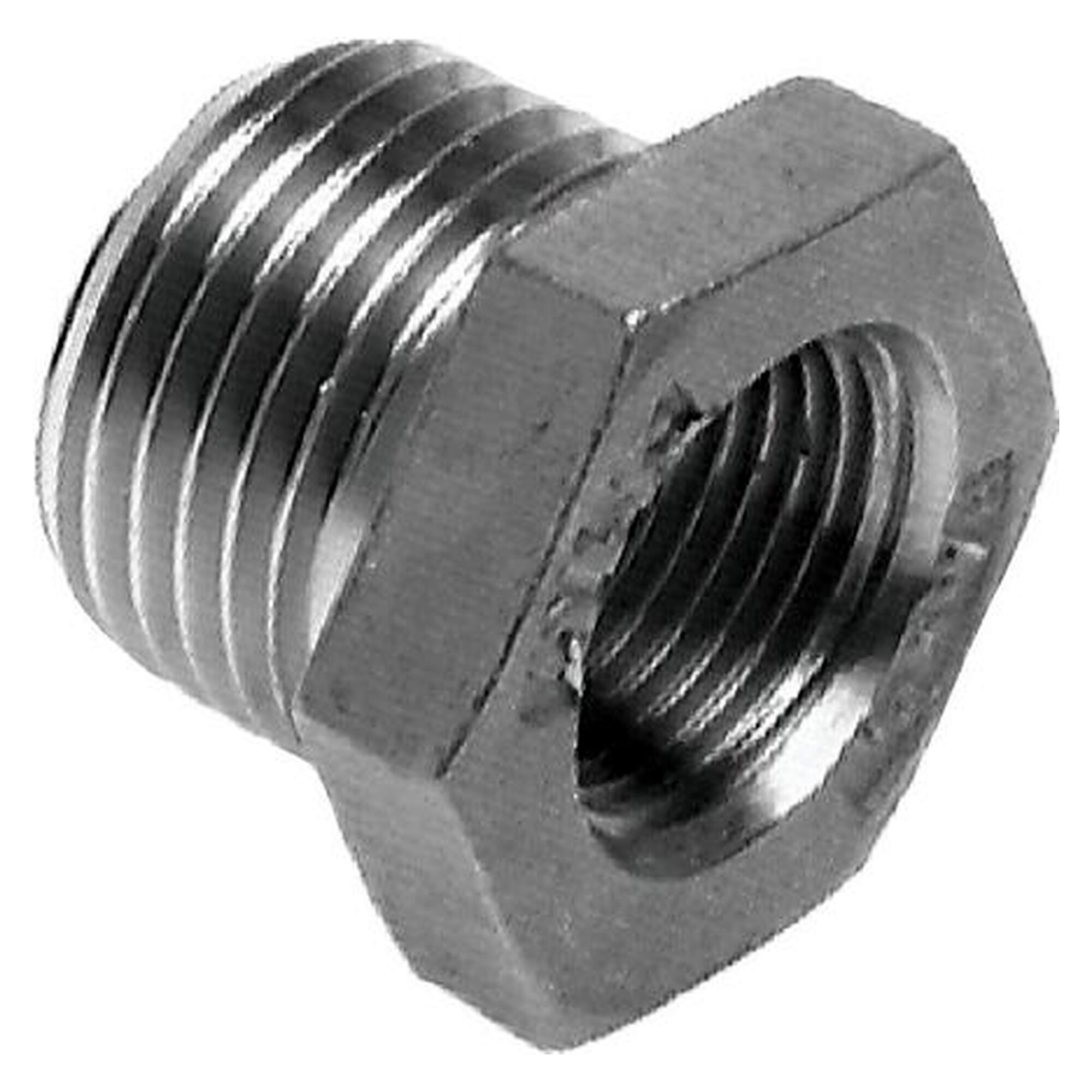 Reducing nipple, male R 2", female Rp 1-1/4", PN 16 bar, stainless steel 1.4408