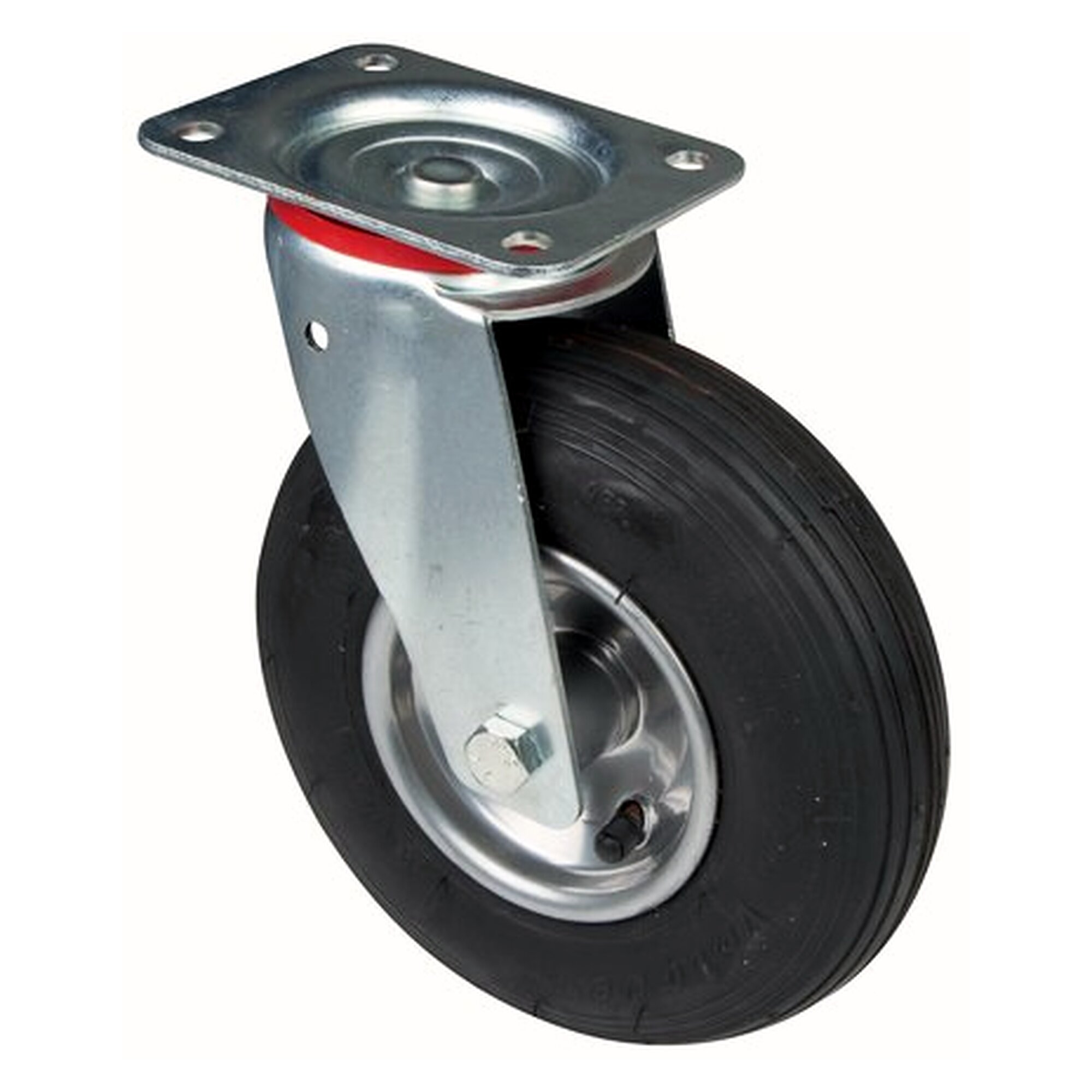 Castor with pneumatic tyre swivel castor, 260mm, static load capacity 170 kg