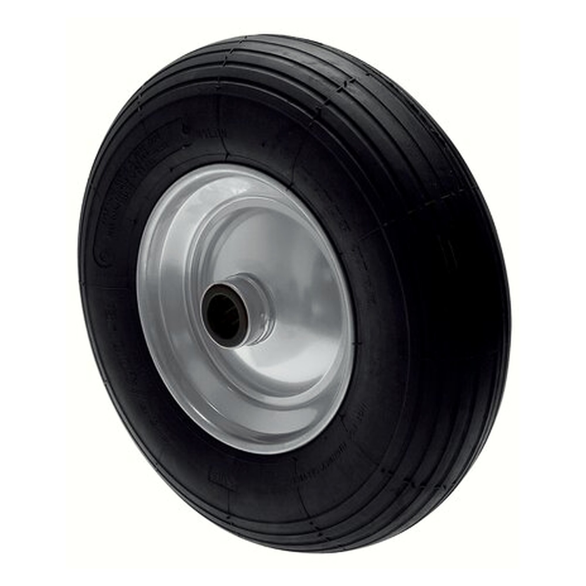 Rad, Luft, Stahlblechfelge mit Rollenkorblager, 400mm, Tragfähigkeit statisch 300 kg, 75
