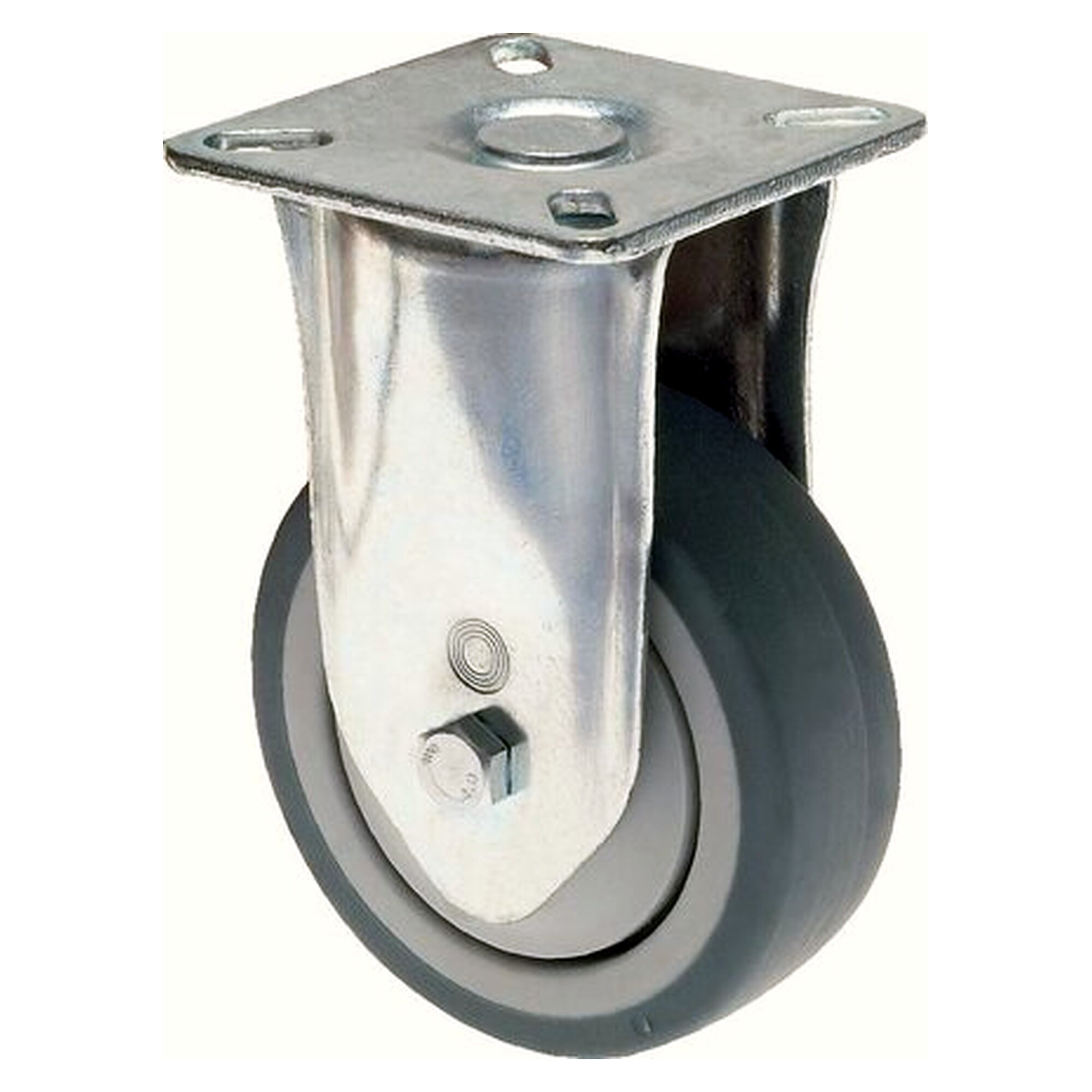 Apparatus castor, fixed castor, 75mm, static load capacity 50 kg