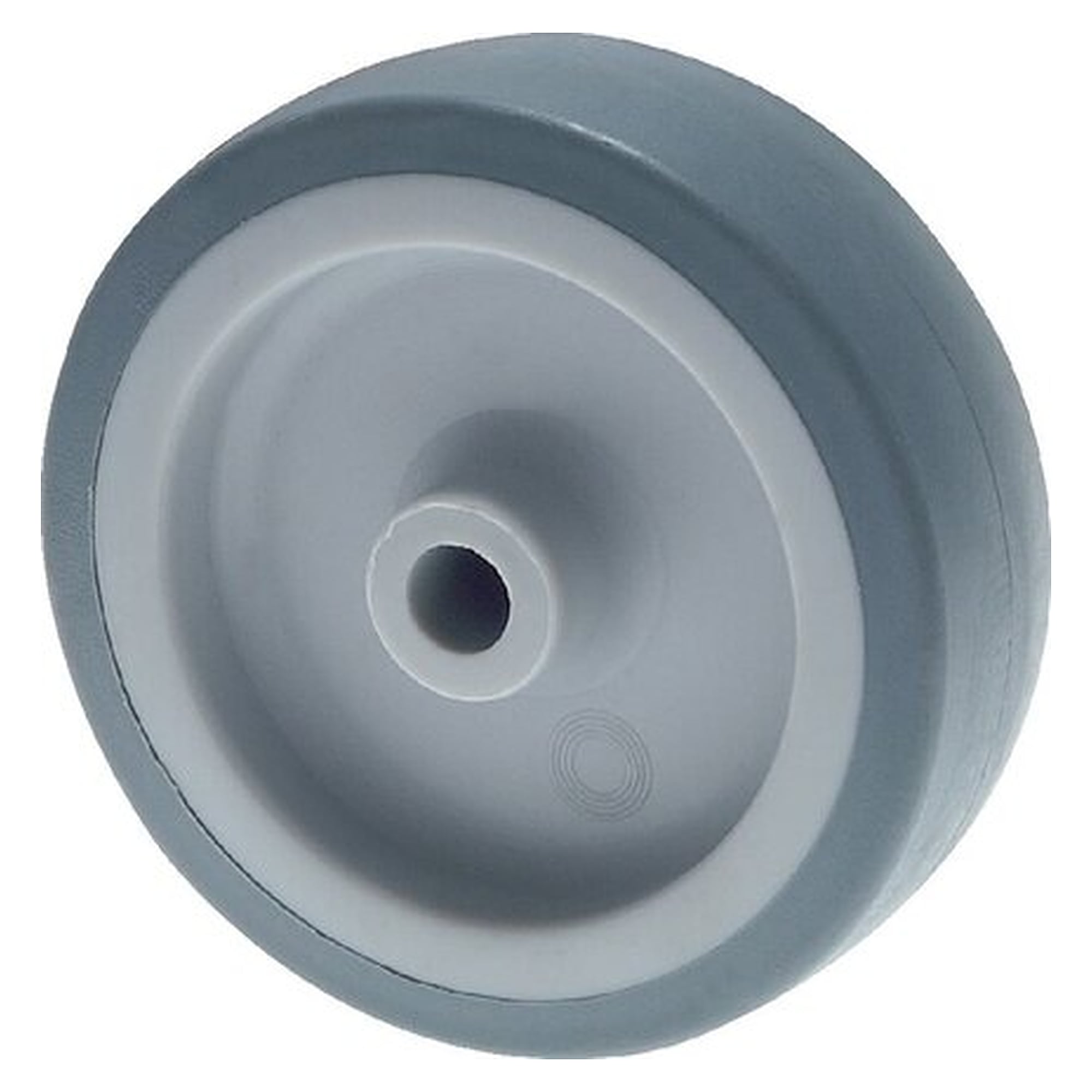 Wheel for apparatus castor with plain bearing, 125mm, static load capacity 100 kg