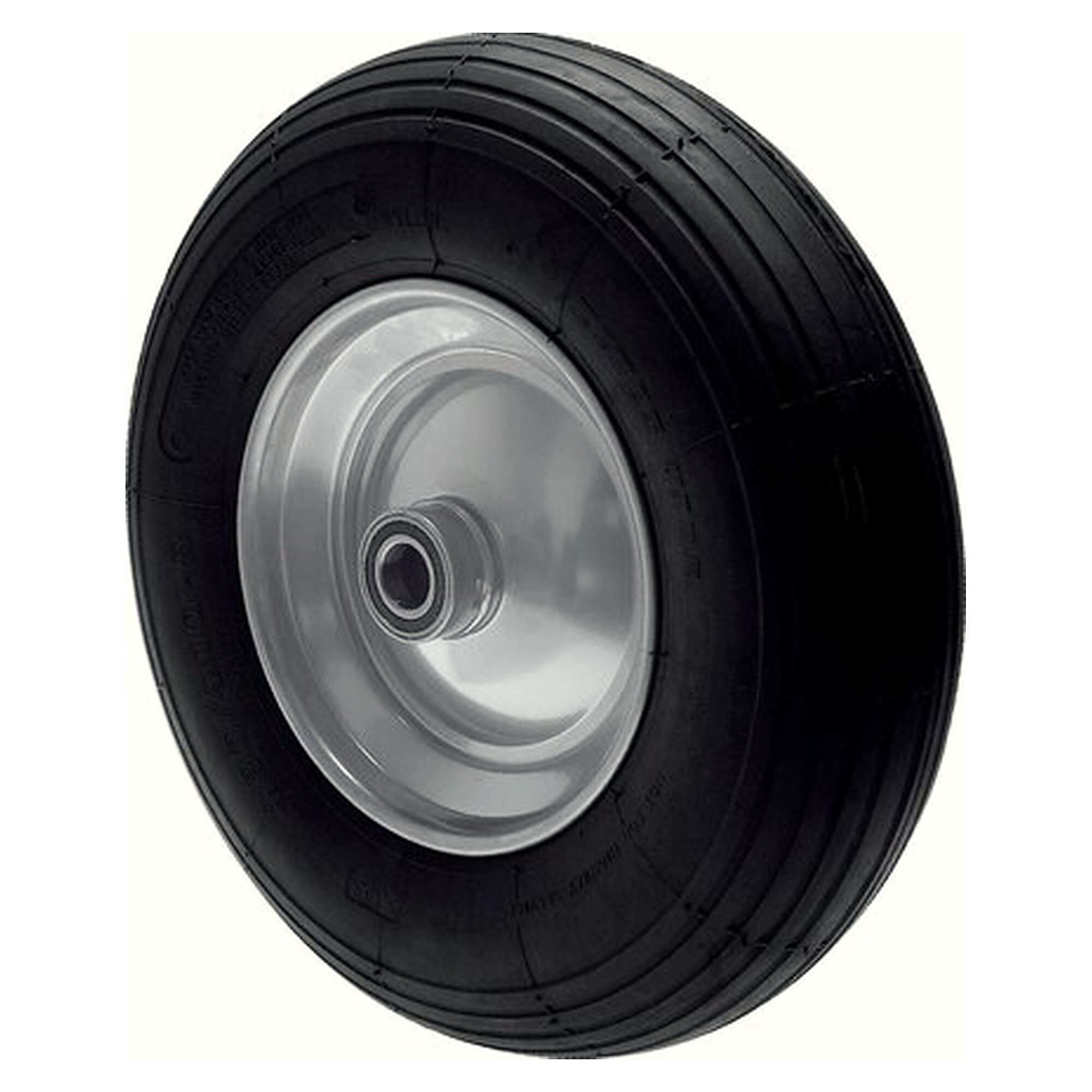 Wheel, pneumatic, sheet steel rim with ball bearing, 200mm, static load capacity 75 kg