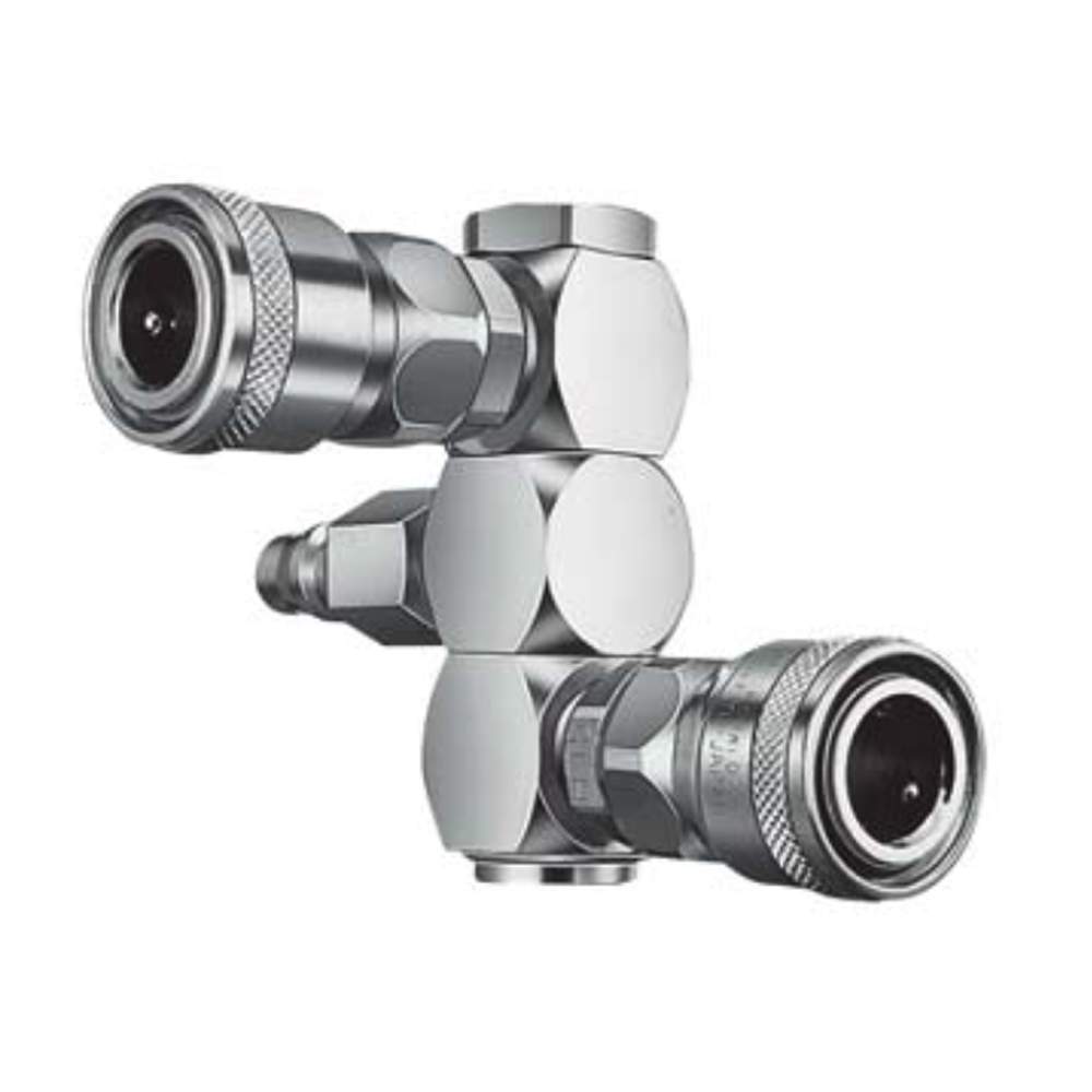 Nitto Kohki Rotary Line Cupla. Schnellkupplung RT-type, Brass/Steel, NBR