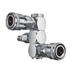 Nitto Kohki Rotary Line Cupla. Quick Connect Coupling RE-type, Brass/Steel, NBR