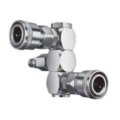 Nitto Kohki Rotary Line Cupla. Quick Connect Coupling RT-type, Brass/Steel, NBR