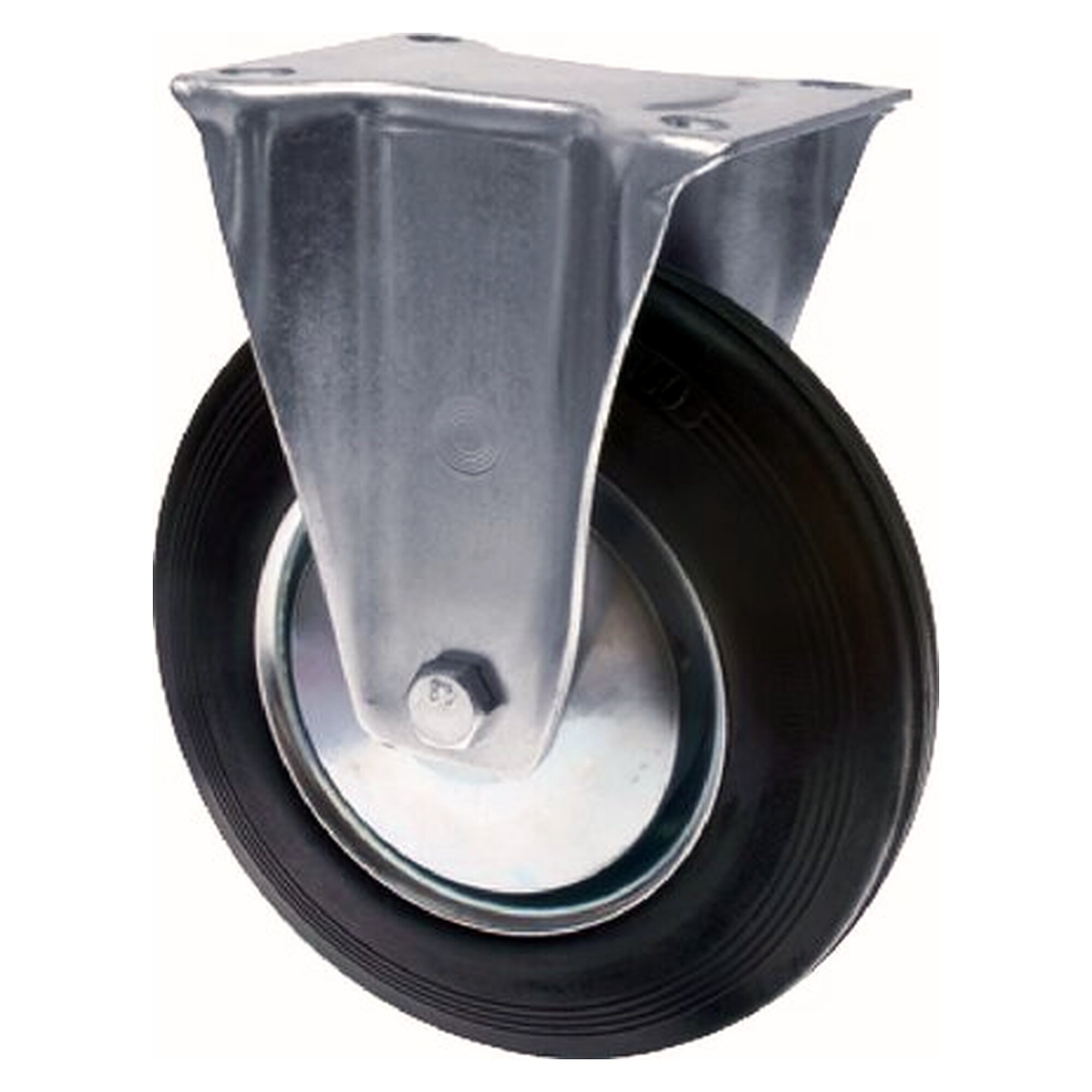 transport castor, 225mm, fixed castor, wheel diameter 225 mm, static load capacity 250 kg
