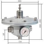 RPM 10-700-CO Präzisions-Druckminderer G 1", 15-700 mbar