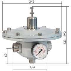 RPM 10-45-CO Präzisions-Druckminderer G 1", 5-45 mbar