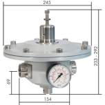 RPM 10-120 Präzisions-Druckminderer G 1", 10-120 mbar