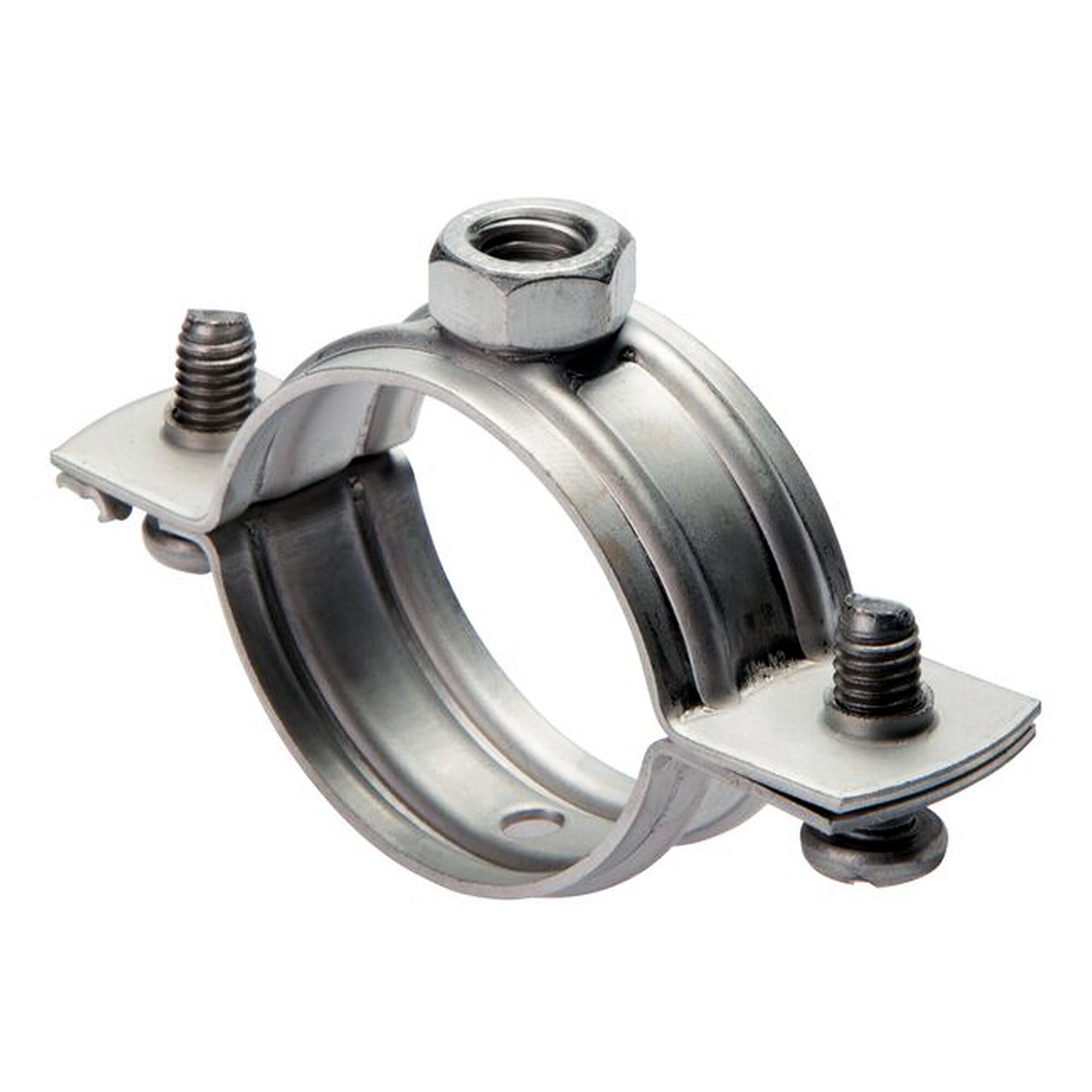 Rohrschelle, 47 - 51mm, 1.4404, ohne Einlage, zulässige Belastung 1.000 N