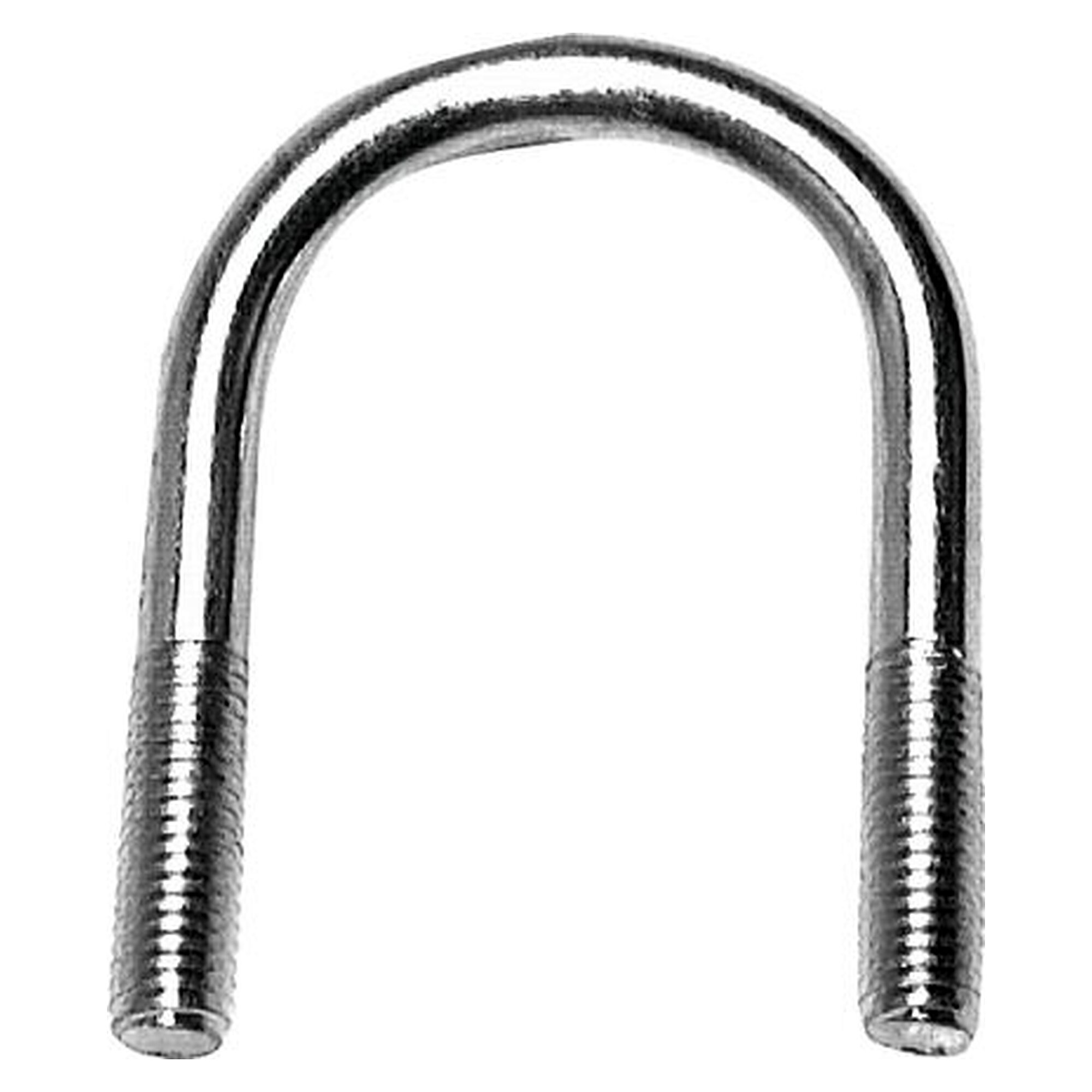 Round steel U-bolt, M 16, 159 - 168.3mm, zinc-plated steel, D 159 - 168.3 mm