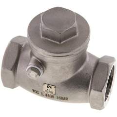 RUCK-10-S-ES-E. Stainless steel swing check valve G 1",PN 16
