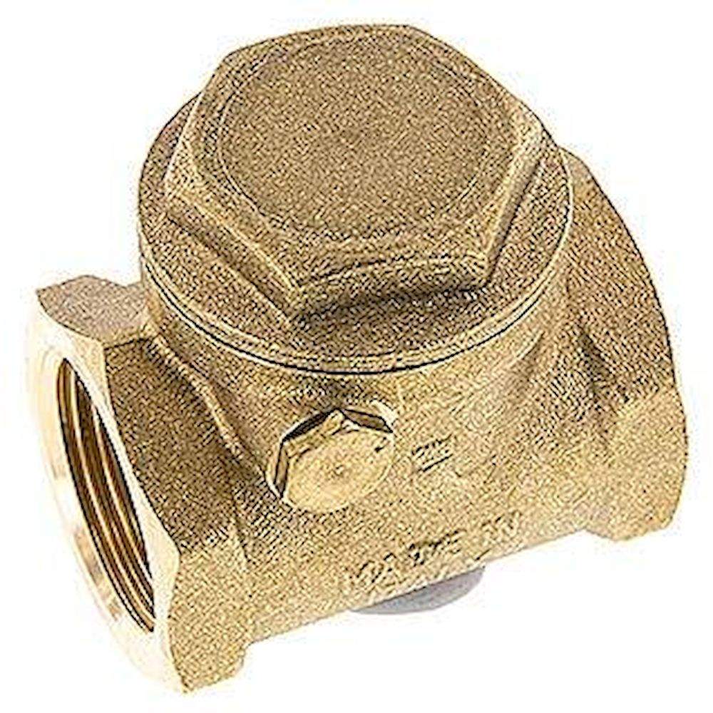RUCK-10-SK. Swing check valve G 1", PN 12, Brass, Metallic sealing