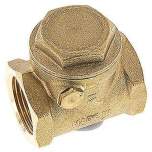 RUCK-10-SK. Swing check valve G 1", PN 12, Brass, Metallic sealing