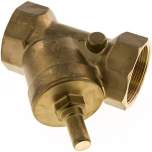 RUCK-112-SS-V. Y-type check valve, Rp 1-1/2", FKM seal, brass