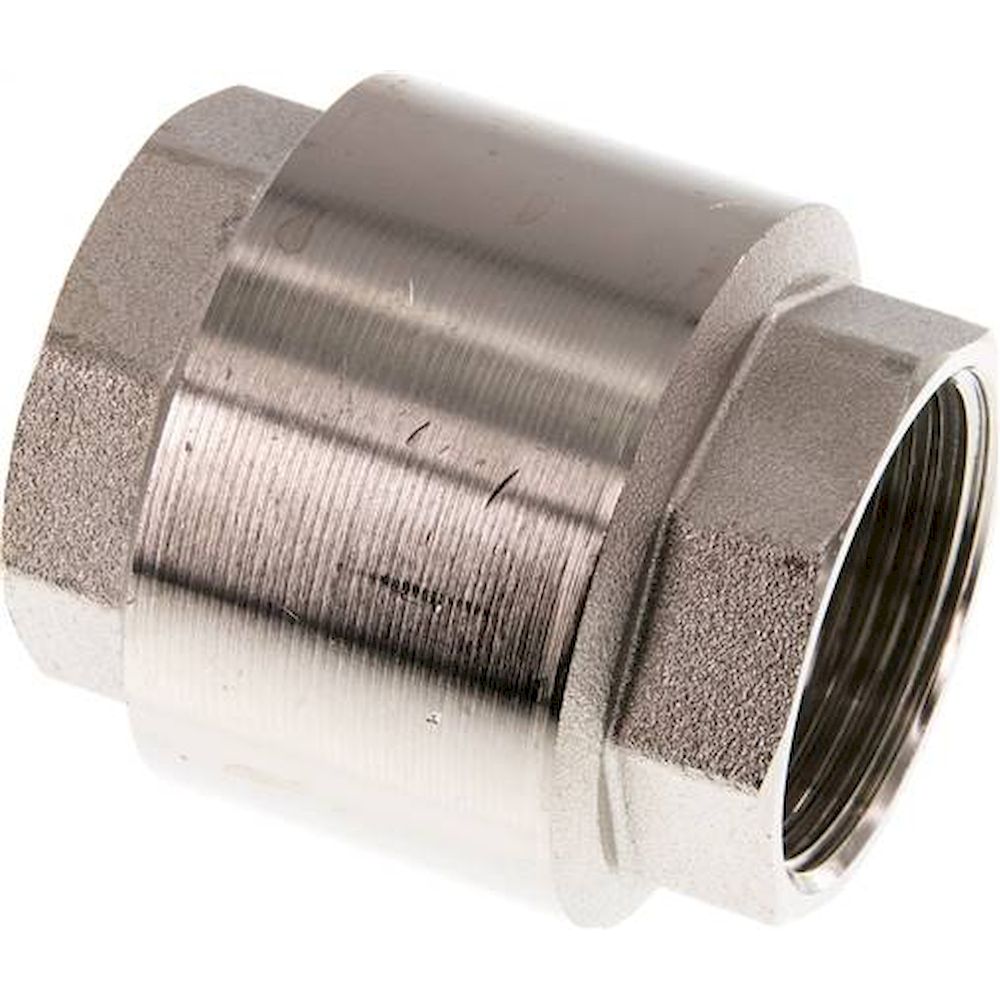 RUCK-114-MSV-E. check valves (light), G 1-1/4", PN 10, Nickel-plated brass
