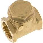 RUCK-114-SK. Swing check valve G 1-1/4", PN 10, Brass, Metallic sealing