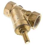 RUCK-114-SS-DVGW. Y-type check valve, Rp 1-1/4", DVGW, brass