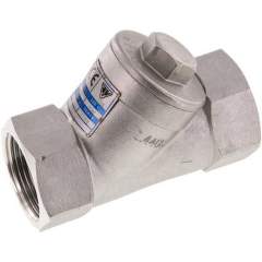 RUCK-114-SS-ES. Y-socket check valve, G 1-1/4", PN 40, stainless steel