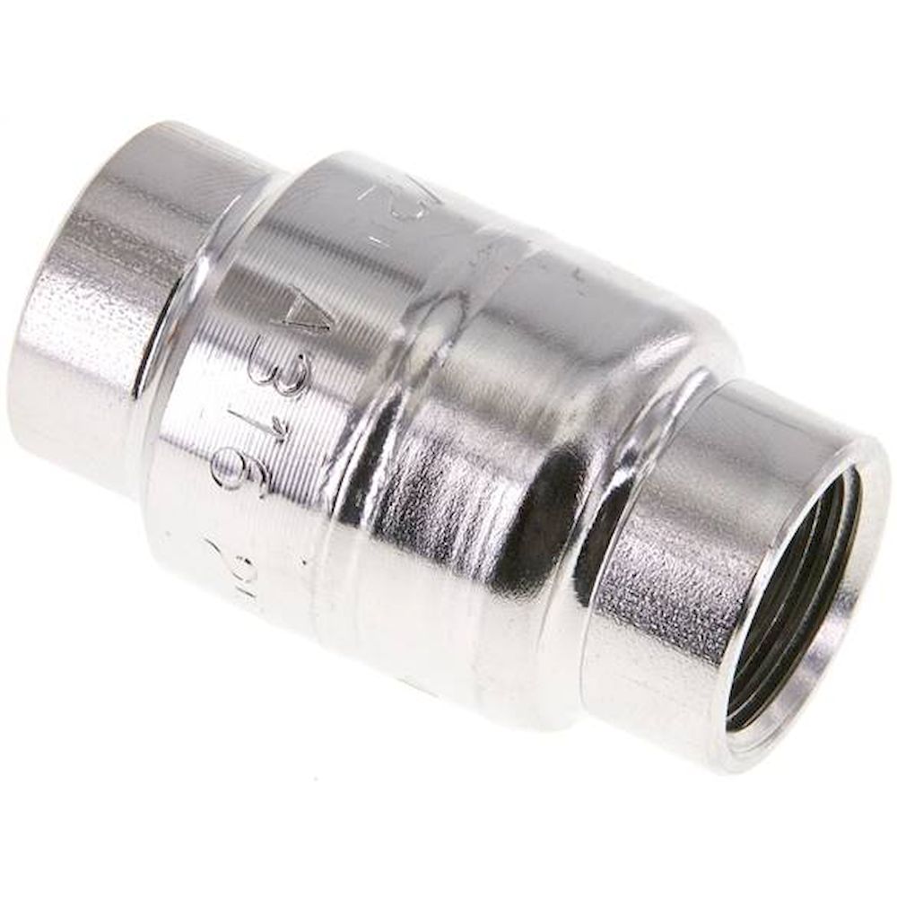 RUCK-12-ES-4A-NPT. check valves (light), NPT 1/2", PN 16, 1.4401