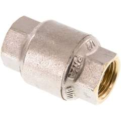 RUCK-12-MSV. Check valve, G 1/2", PN 20, nickel-plated brass