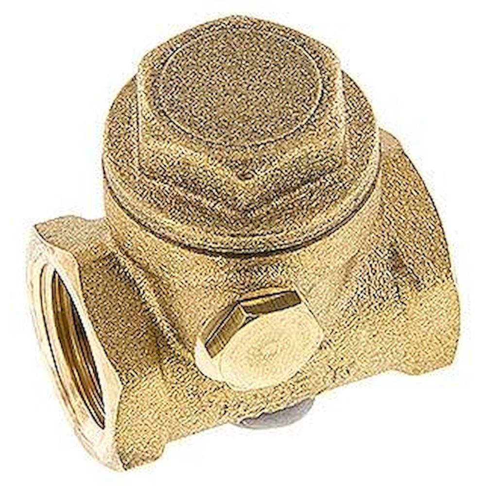 RUCK-12-SK. Swing check valve G 1/2", PN 12, Brass, Metallic sealing