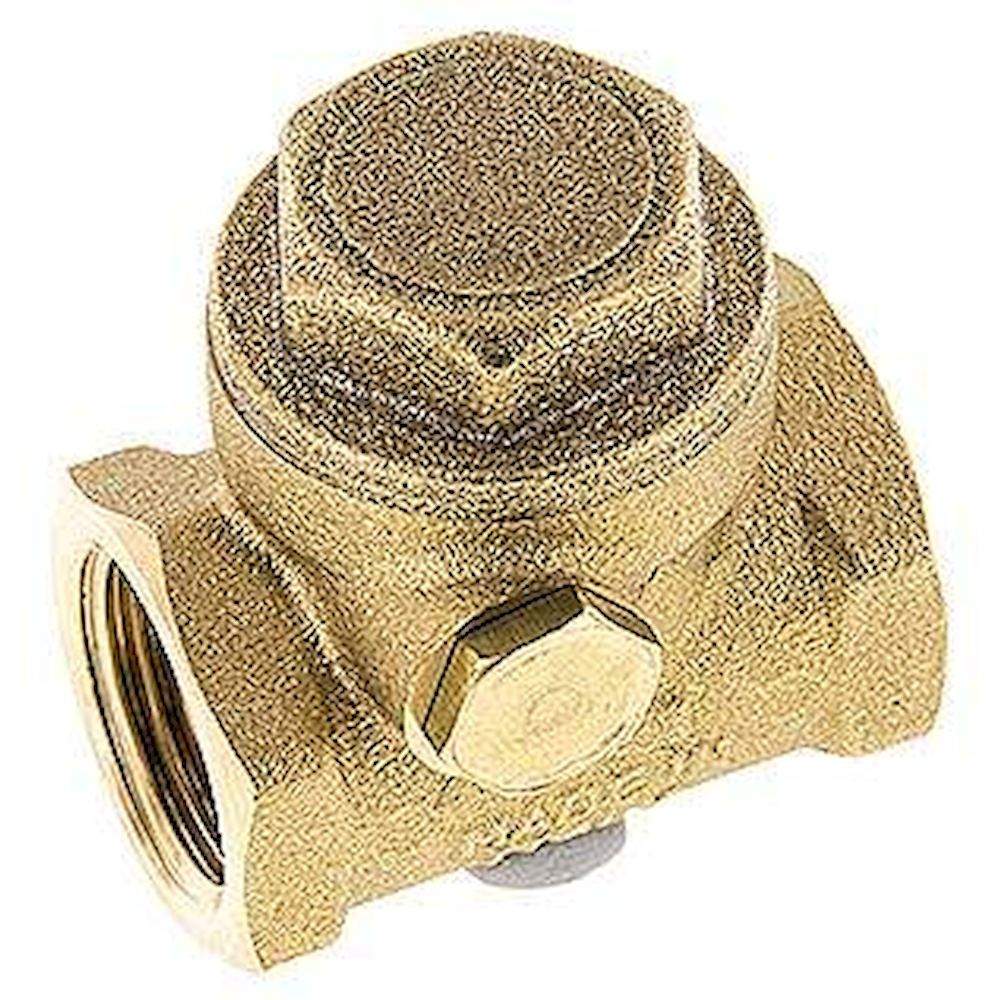 RUCK-12-SKB. Swing check valve G 1/2", PN 12, Brass, soft sealing