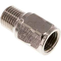 RUCK-14-IA-MSV-V. Mini check valve R/Rp 1/4" (male thread / female thread), nickel-plated brass