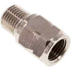 RUCK-14-IA-OF-MSV. Mini check valve R/Rp 1/4" (male thread / female thread), nickel-plated brass