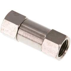 RUCK-14-MSV. Check valve, G 1/4", PN 10, nickel-plated brass