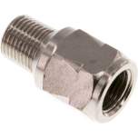 RUCK-18-IA-MSV. Mini check valve R/Rp 1/8" (male thread / female thread), nickel-plated brass