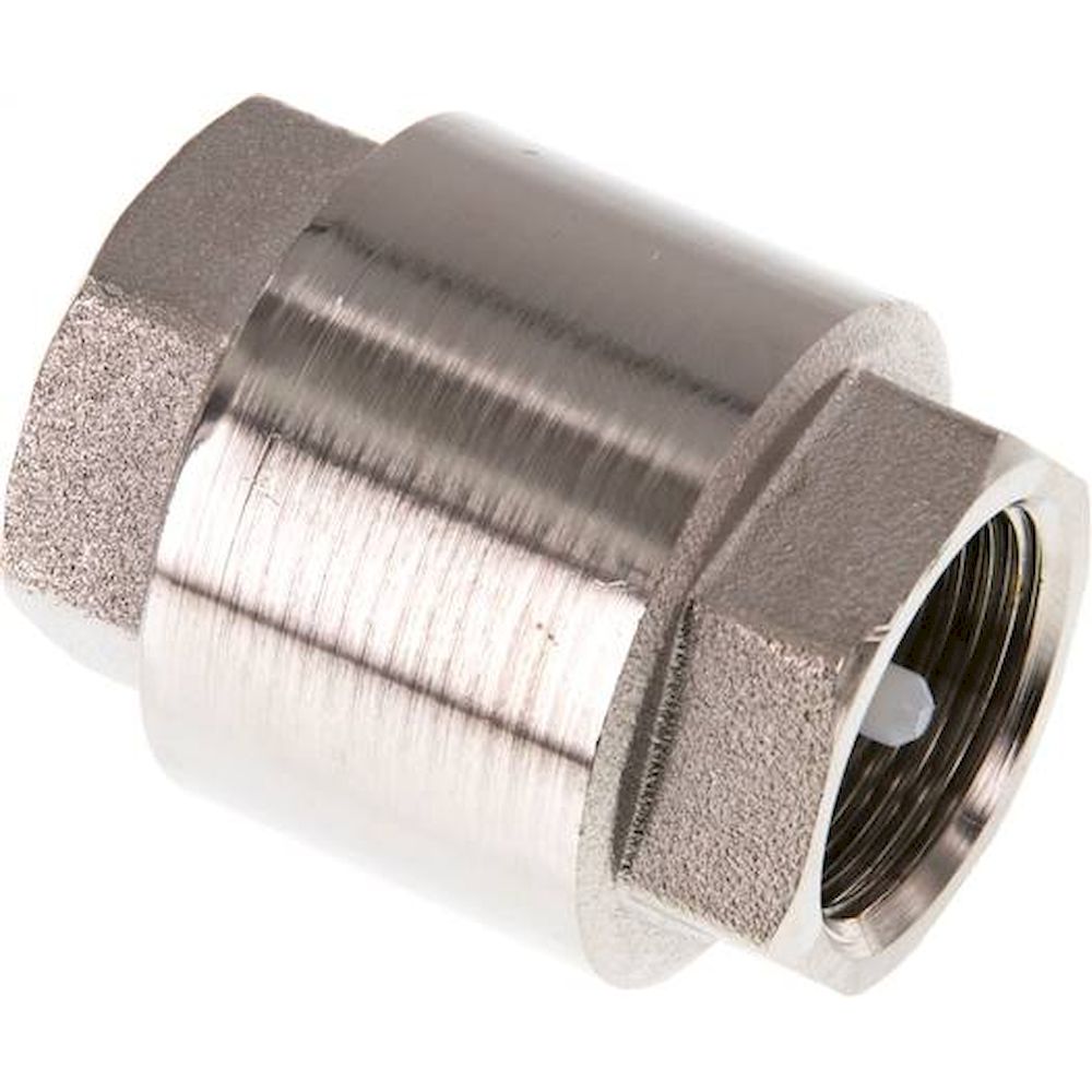 RUCK-34-MSV-E. check valves (light), G 3/4", PN 12, Nickel-plated brass