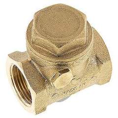RUCK-34-SK. Swing check valve G 3/4", PN 12, Brass, Metallic sealing
