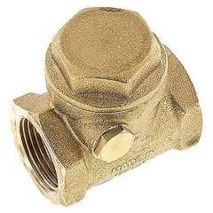 RUCK-34-SKB. Swing check valve G 3/4", PN 12, Brass, soft sealing