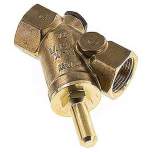 RUCK-34-SS-V. Y-type check valve, Rp 3/4", FKM seal, brass