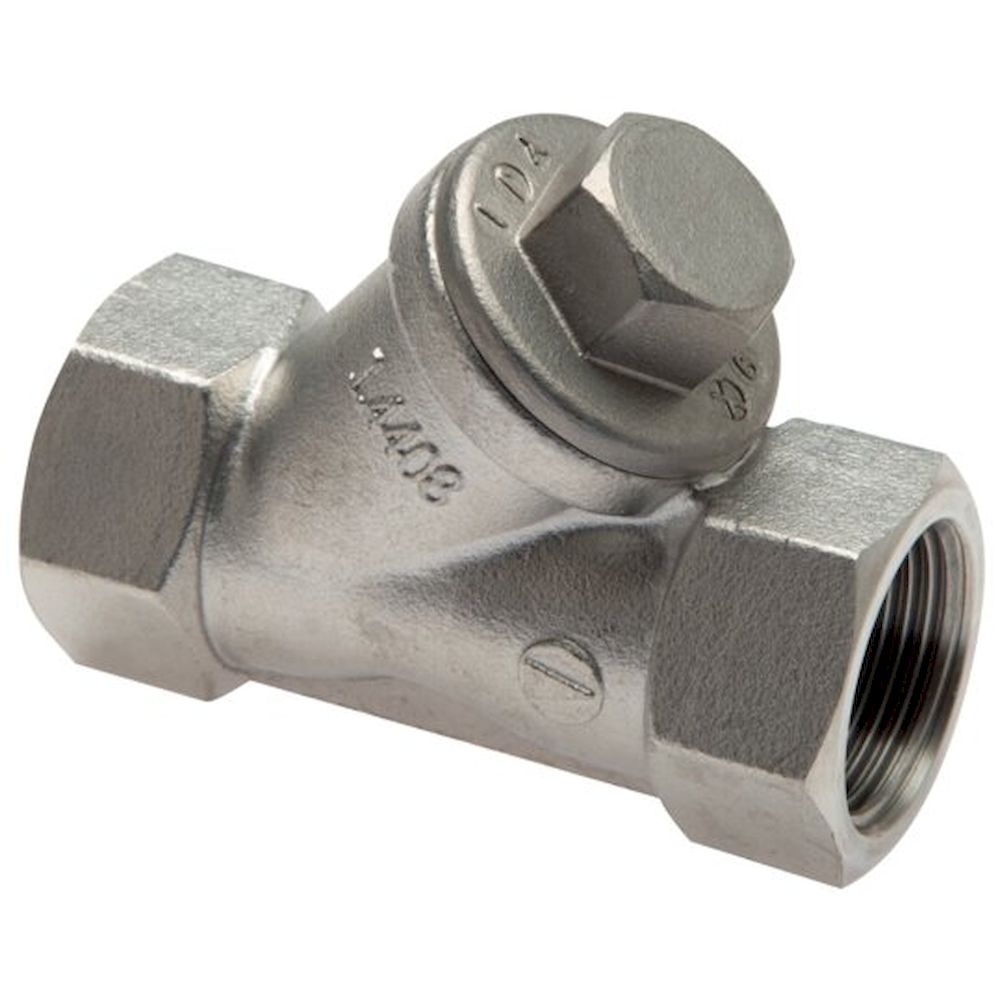 RUCK-20-SS-ES. Y-socket check valve, G 2", PN 40, stainless steel