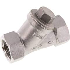 RUCK-34-SS-ES. Y-socket check valve, G 3/4", PN 40, stainless steel