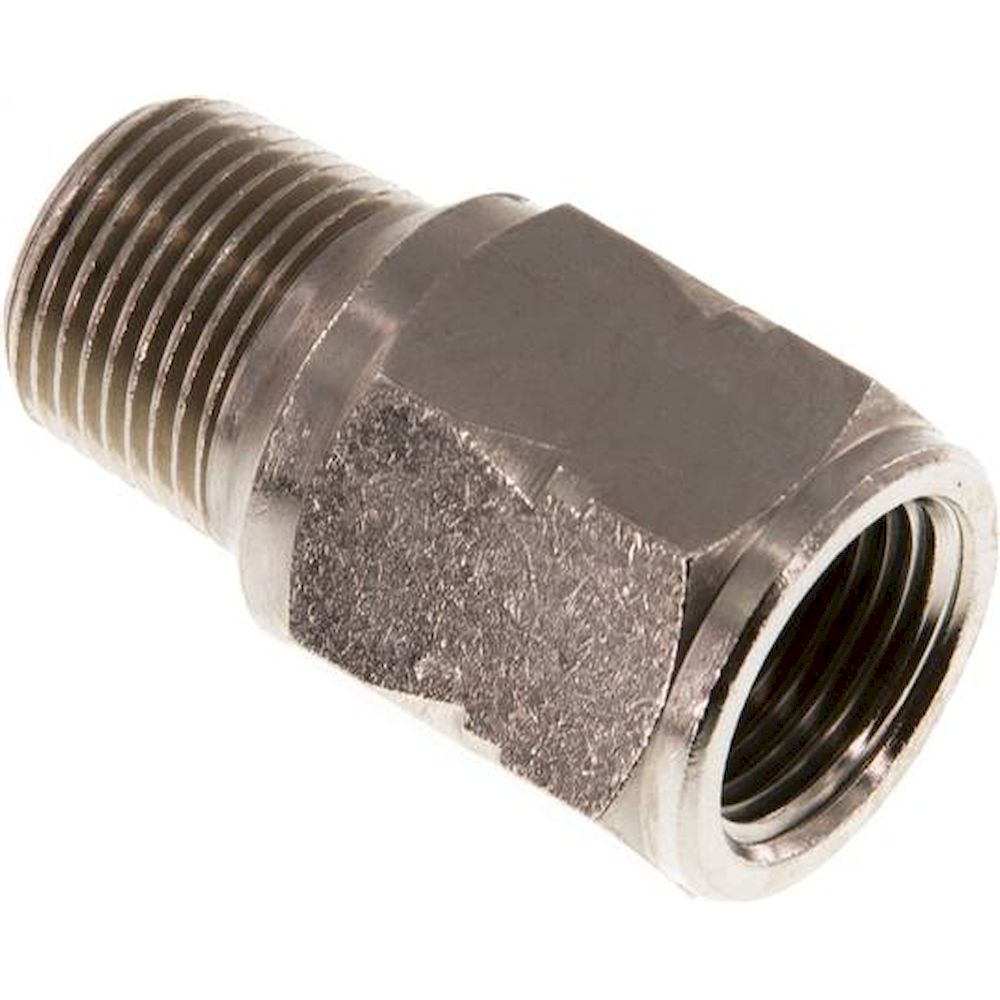 RUCK-38-IA-MSV-V. Mini check valve R/Rp 3/8" (male thread / female thread), nickel-plated brass