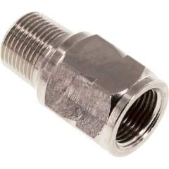 RUCK-38-IA-OF-MSV. Mini check valve R/Rp 3/8" (male thread / female thread), nickel-plated brass