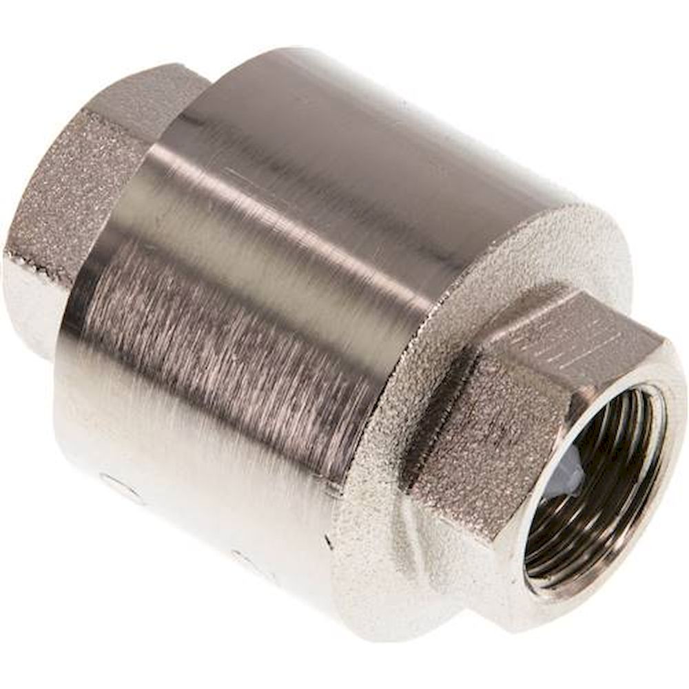 RUCK-38-MSV-E. check valves (light), G 3/8", PN 12, Nickel-plated brass