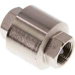 RUCK-38-MSV-E. check valves (light), G 3/8", PN 12, Nickel-plated brass