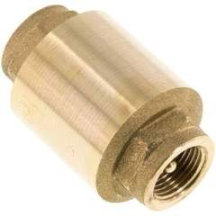 RUCK-38-VU. Check valve (vacuum), G 3/8" / -0,95 to 25 bar, brass