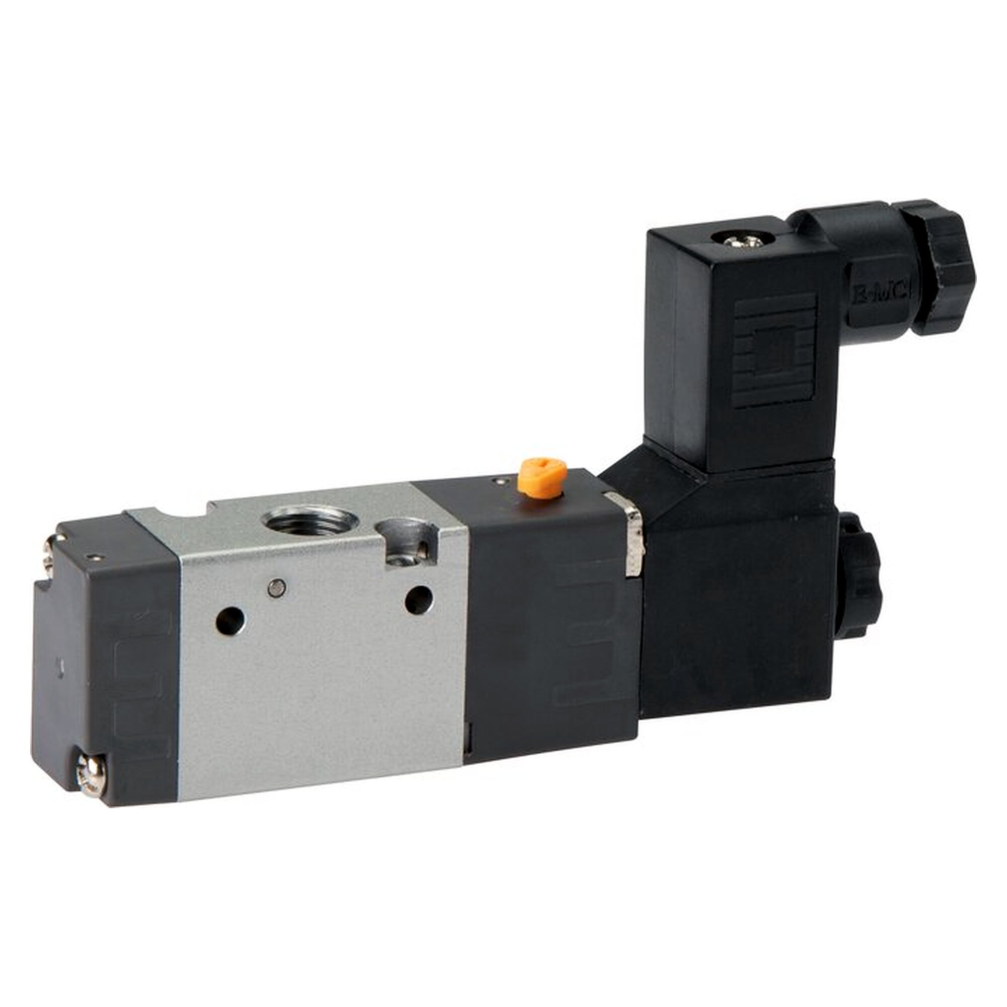 3/2-way solenoid valve, spring return (NO), G 1/8", 12 V DC, 500 l/min, nominal size 3.9 mm, 2.8 W