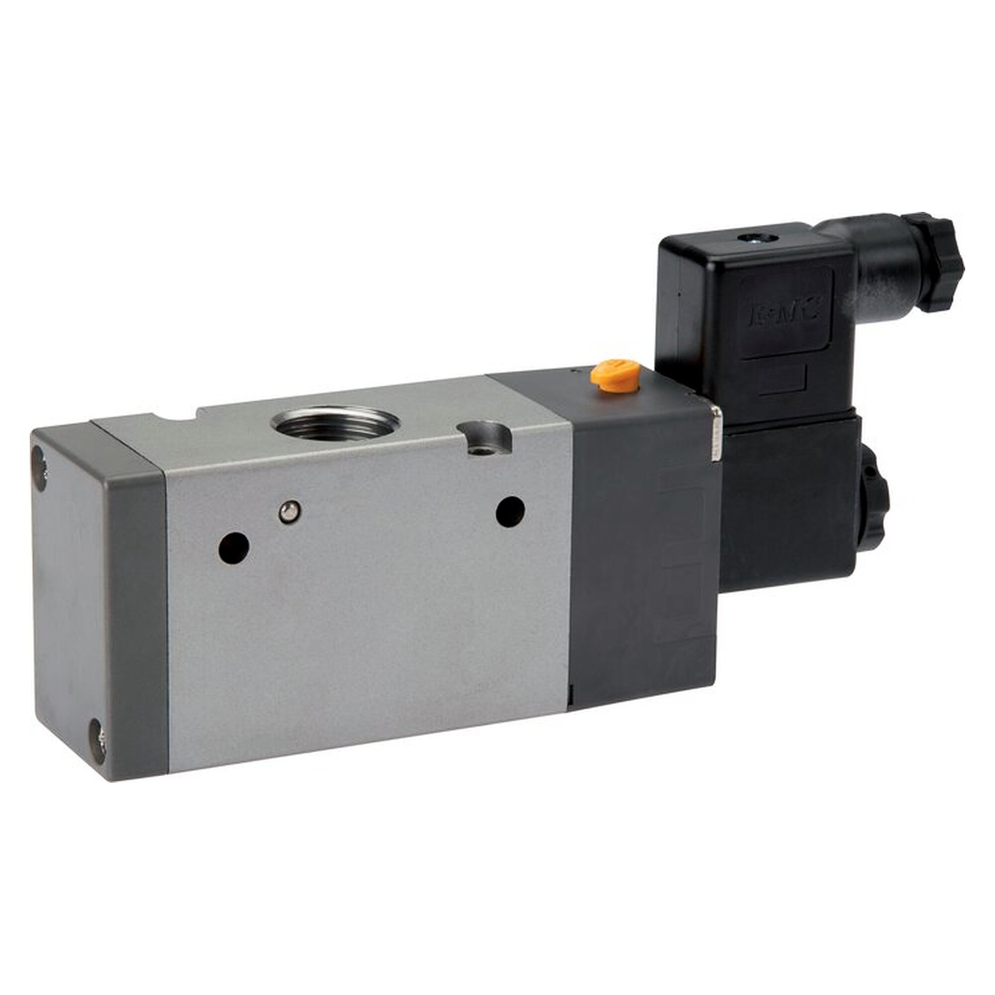 3/2-way solenoid valve, spring return (NC), G 1/2", 230 V AC, 2250 l/min, nominal size 8 mm, 4 VA