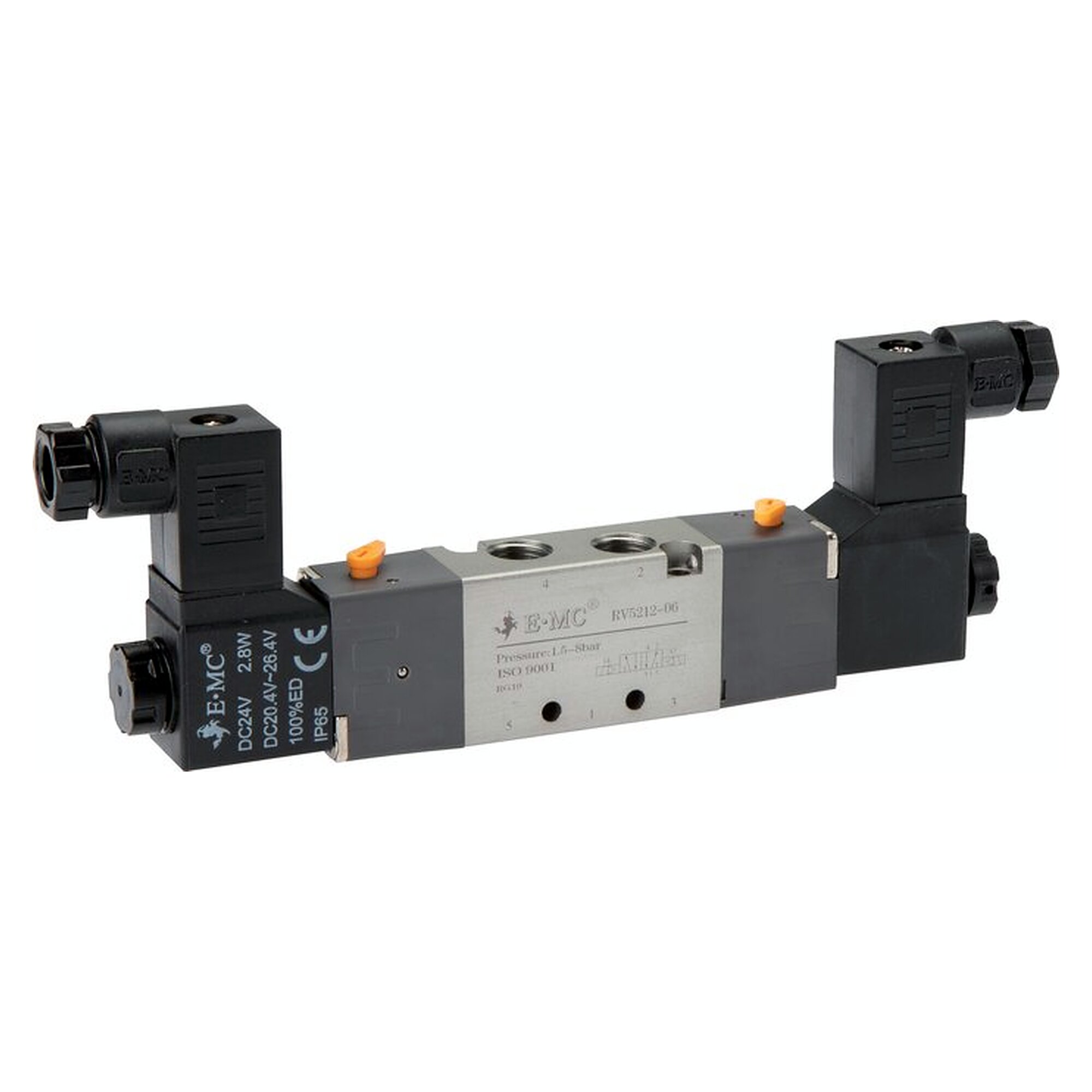 5/2-Wege Magnetventil, Impulsventil 230 V AC, G 1/8", 500 l/min, Aluminium