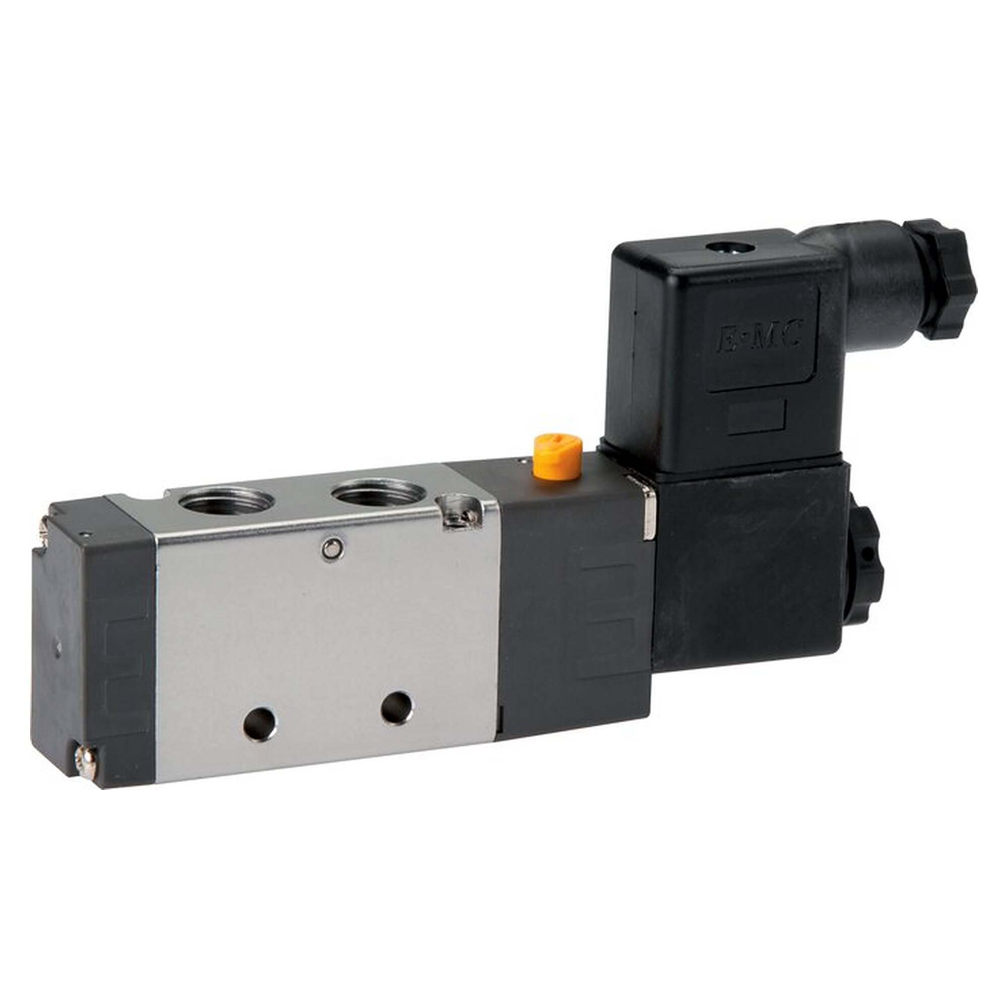 5/2-Wege Magnetventil, Federrückstellung, G 1/4", 230 V AC, 800 l/min, Nennweite 4,5 mm, 4 VA