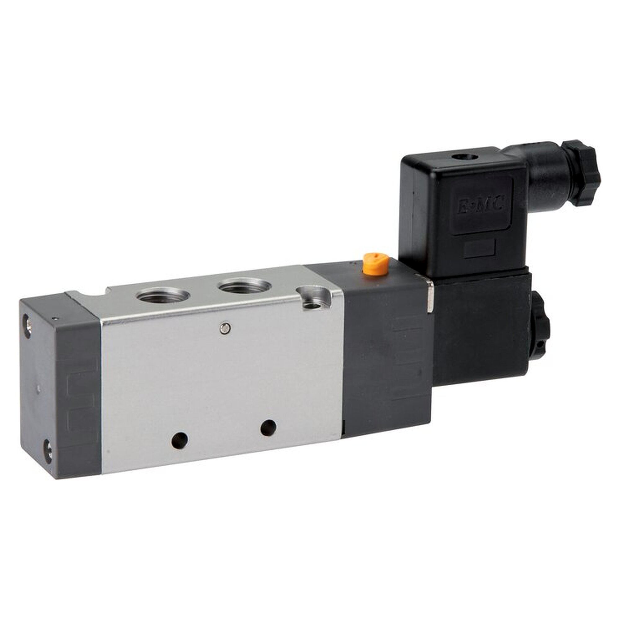 5/2-Wege Magnetventil, Federrückstellung, G 1/4", 24 V DC, 1150 l/min, Nennweite 5,6 mm, 3 W