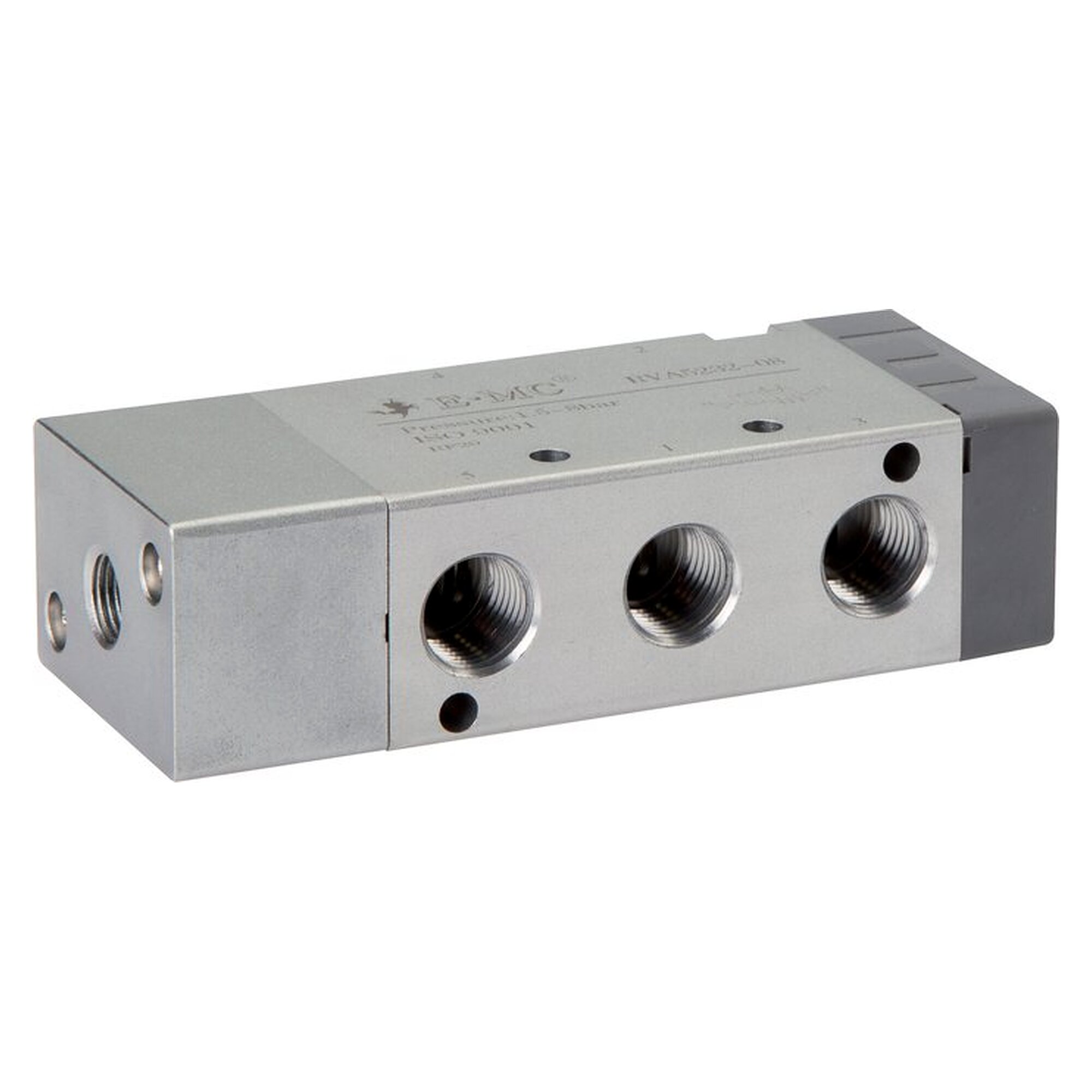 5/2-Wege Pneumatikventil, Federrückstellung, G 1/4", 1150 l/min, Nennweite 5,6 mm, 1,5 bis 8 bar