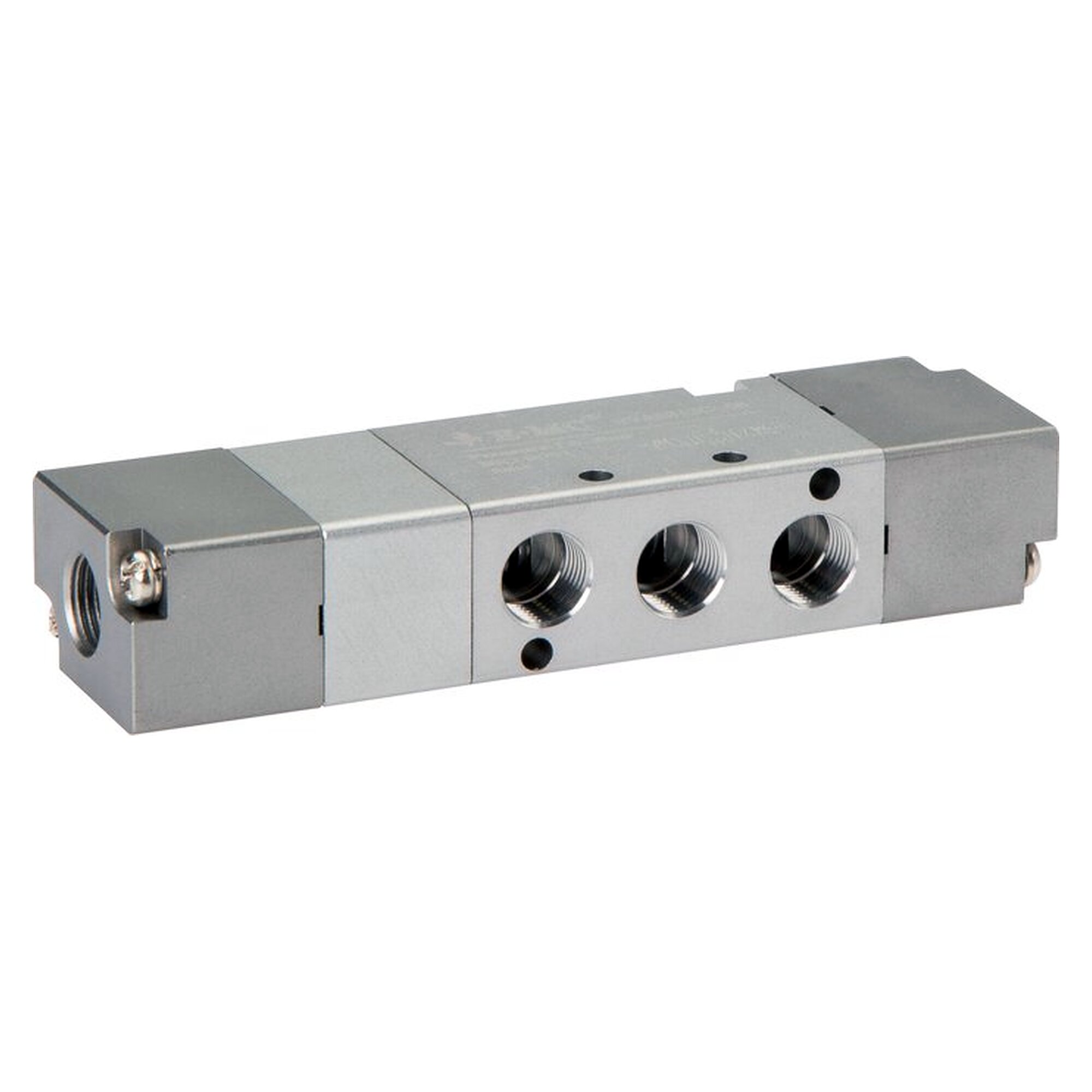 5/3-Wege Pneumatikventil, Mittelstellung belüftet, G 1/8", 450 l/min, Nennweite 3,4 mm
